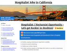 Tablet Screenshot of californiahospitalistjobs.com